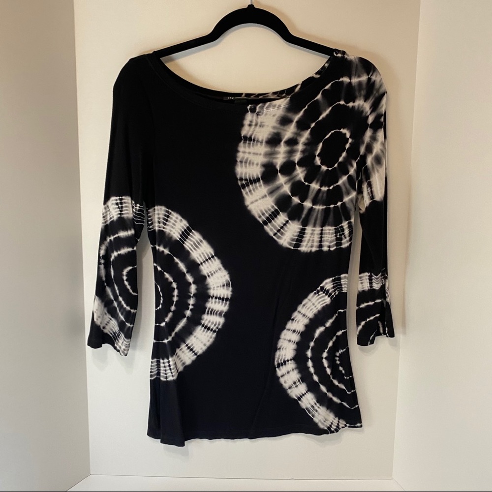 INC International Concepts Tie Dye 3/4 Sleeve Top
